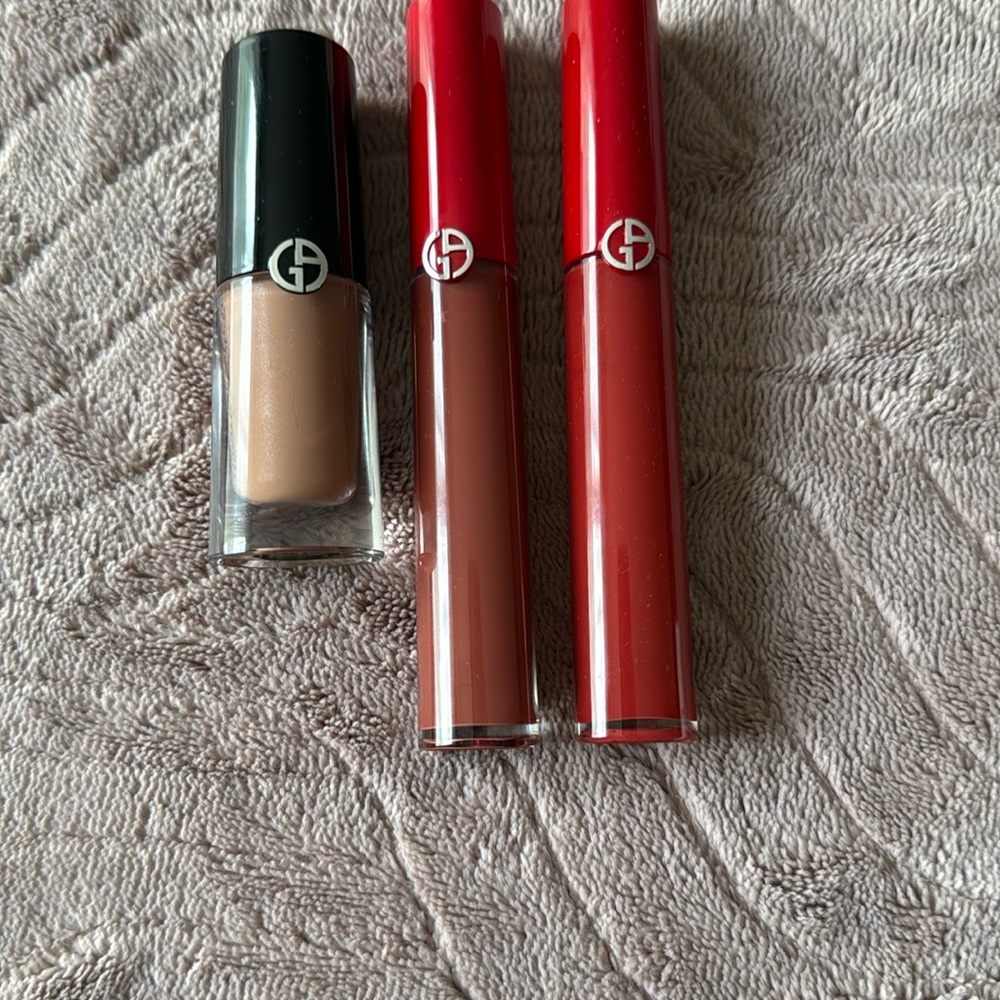 Giorgio Armani Lipstick Collection Tan and Red